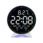 LED Multifunction Electronic Alarm Clock Running Seconds Clock Bedside with Night Light Electronic Clock