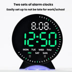 LED Multifunction Electronic Alarm Clock Running Seconds Clock Bedside with Night Light Electronic Clock — view 13