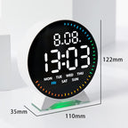 LED Multifunction Electronic Alarm Clock Running Seconds Clock Bedside with Night Light Electronic Clock — view 17
