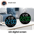 LED Multi-Function Digital Clock Student Desktop Digital Timepiece Plug-in Alarm Clock — view 6