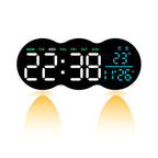 Living Room Digital Wall Clock LED Electronic Clock With Light Multi-Function Remote Control Alarm Clock