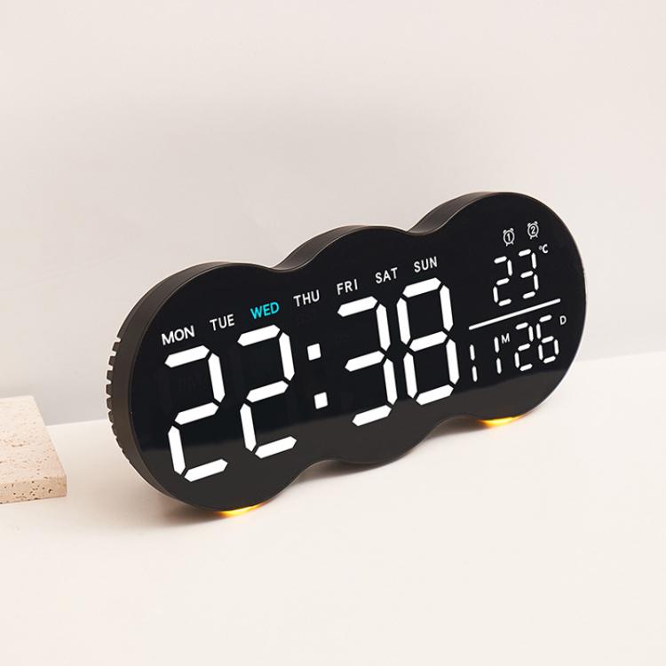 Living Room Digital Wall Clock LED Electronic Clock With Light Multi-Function Remote Control Alarm Clock — view 14