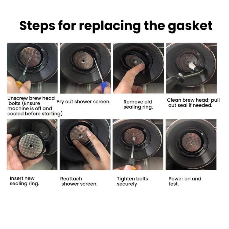 Silicone Gasket Replacement For Ninja Premier Series ES601 / ES655 / ES701 Group Head Seal — view 4
