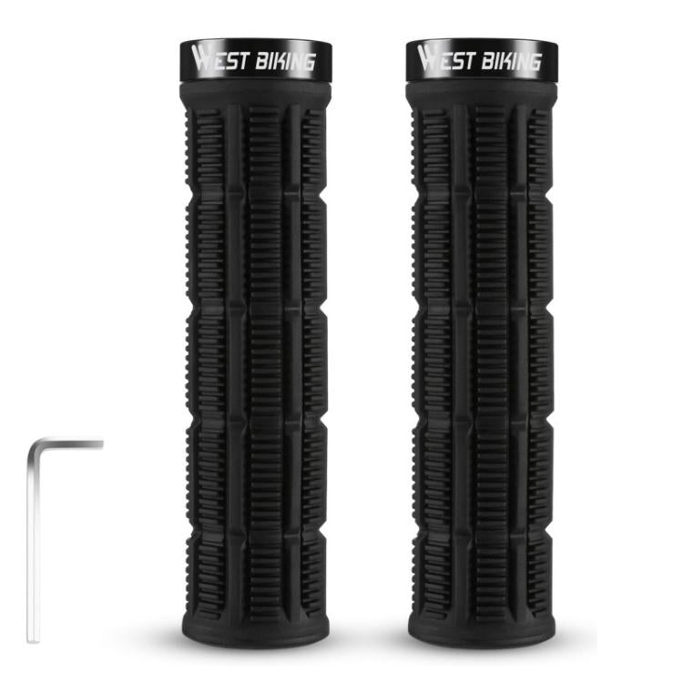 WEST BIKING Anti-Slip and Shock-Absorbing Bicycle Grips — Brown