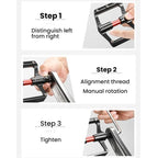 WEST BIKING Road Bike Aluminum Triple-Pierced Pedals