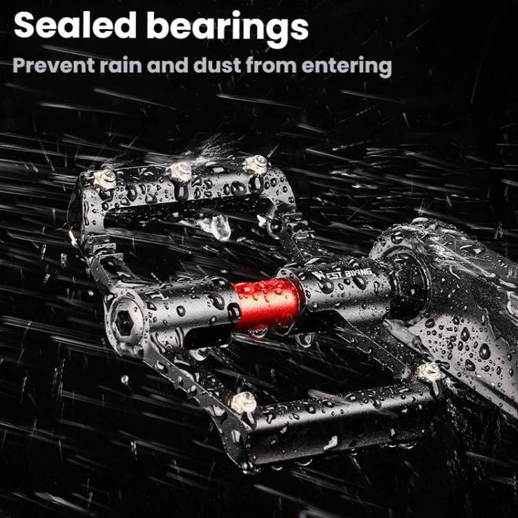 WEST BIKING Road Bike Aluminum Triple-Pierced Pedals