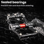 WEST BIKING Road Bike Aluminum Triple-Pierced Pedals