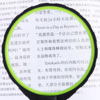 10X 75mm 2LEDs Shockproof Handheld Magnifying Glass For Reading Identification — view 3