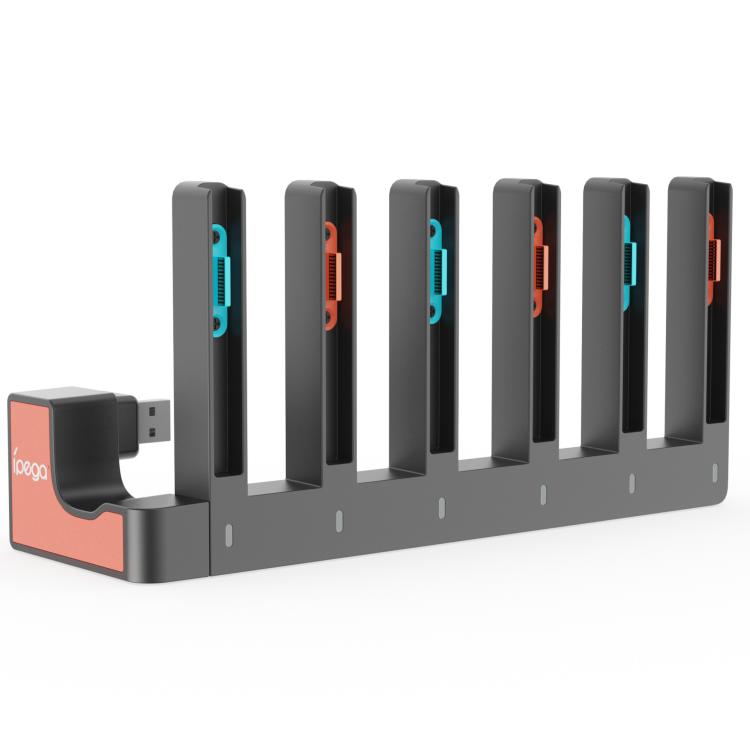 ipega 6 In 1 Charging Station for Nintendo Switch 2 Joy-Con Controllers Charging Dock