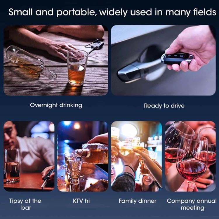 Breath-Type Traffic High-Precision Alcohol Tester Handheld Digital Display Drunk Driving Detector
