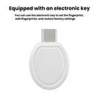 Smart Fingerprint Padlock with Electronic Keys & USB-C Charging for Luggage, Home, Gym Lockers — view 8