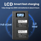 For Canon LP-E12 Dual Battery Digital LCD Charger — view 5