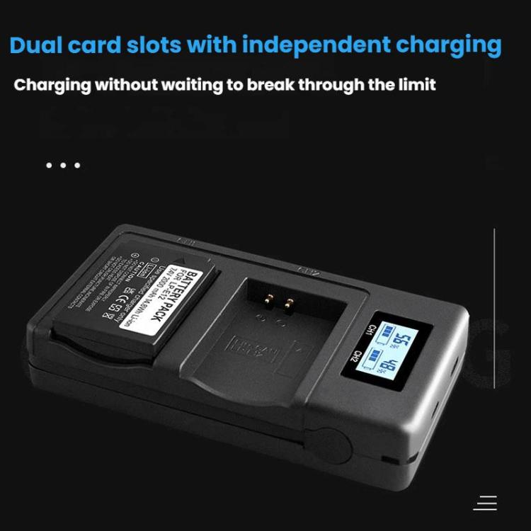 For Canon LP-E12 Dual Battery Digital LCD Charger — view 6
