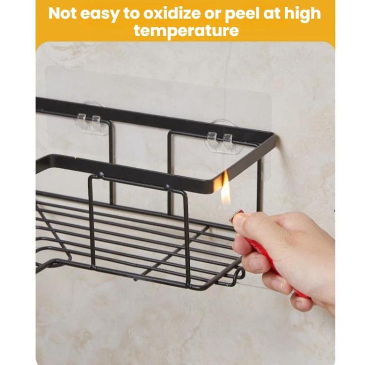Punch-Free Bathroom Wall-Mounted Shower Gel Storage Rack — view 6