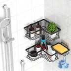 Punch-Free Bathroom Wall-Mounted Shower Gel Storage Rack — view 10
