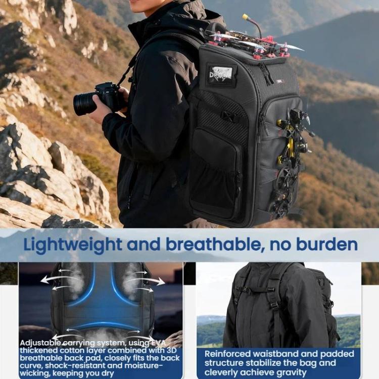 STARTRC BP2 FPV Drone Carry Backpack Outdoor Large Capacity Waterproof Durable Storage Bag