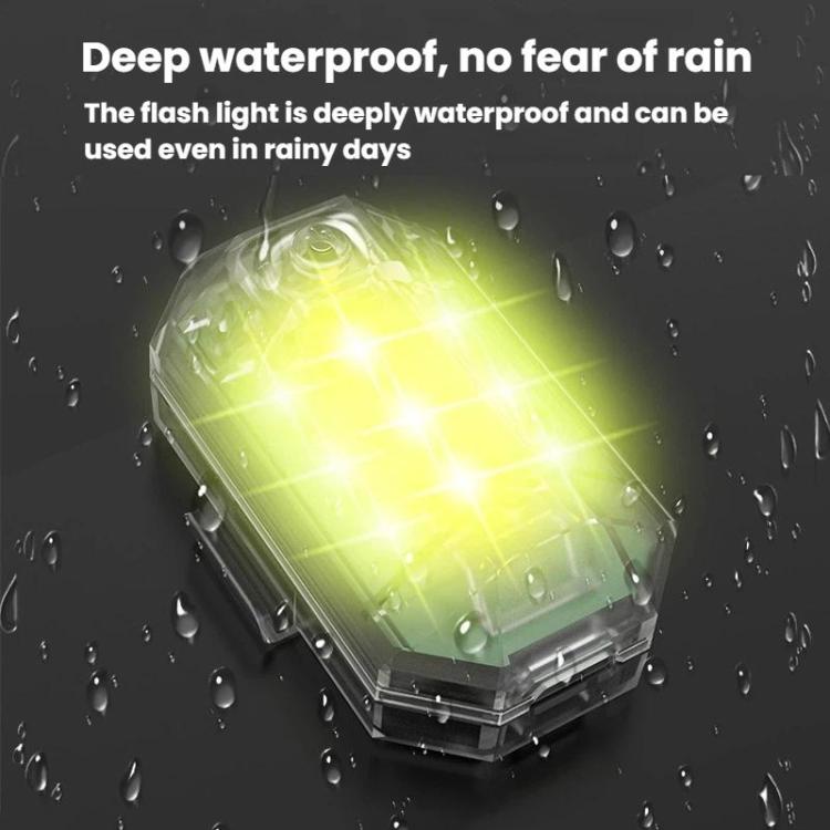 M3 Motorcycle Bicycle Drone Strobe Light Waterproof Wireless Remote Control Anti-Tailgating Light