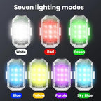 M3 Motorcycle Bicycle Drone Strobe Light Waterproof Wireless Remote Control Anti-Tailgating Light