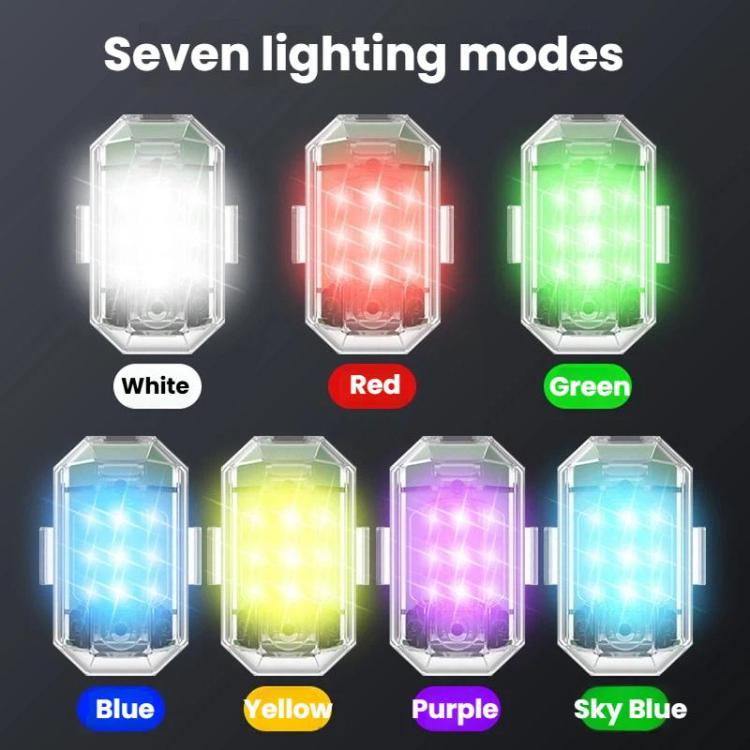 M3 Motorcycle Bicycle Drone Strobe Light Waterproof Wireless Remote Control Anti-Tailgating Light