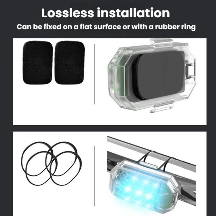 M3 Motorcycle Bicycle Drone Strobe Light Waterproof Wireless Remote Control Anti-Tailgating Light