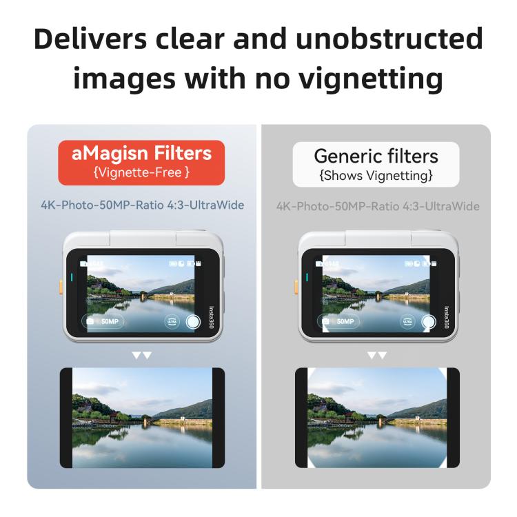 For Insta360 GO Ultra aMagisn Quick-Release Lens Filters Camera Accessories