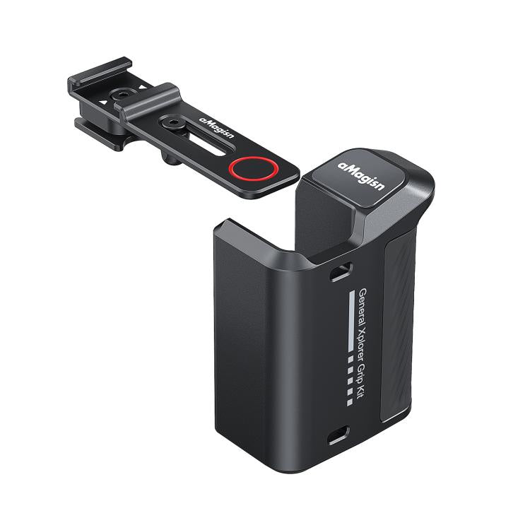 aMagisn Universal Camera Metal Xplorer Grip Kit For DJI Osmo Action/Insta360/GoPro HERO Series — Dark Steel