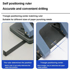 Deli 0104 Two Holes Punch With Ruler Lever Positioning 6mm Punch For 35 Pages — view 8