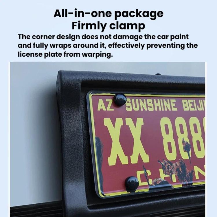 Car License Plate Frame Plate Holder Anti-Collision License Plate Frame