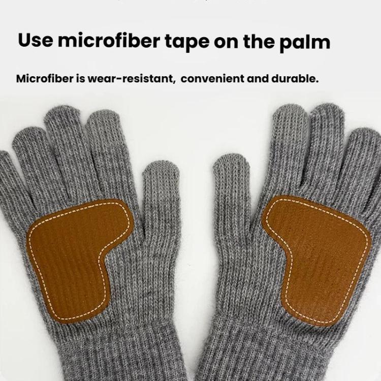 Full-Finger Heated Gloves Touchscreen-Compatible, Non-Slip Thermal Gloves for Men Women