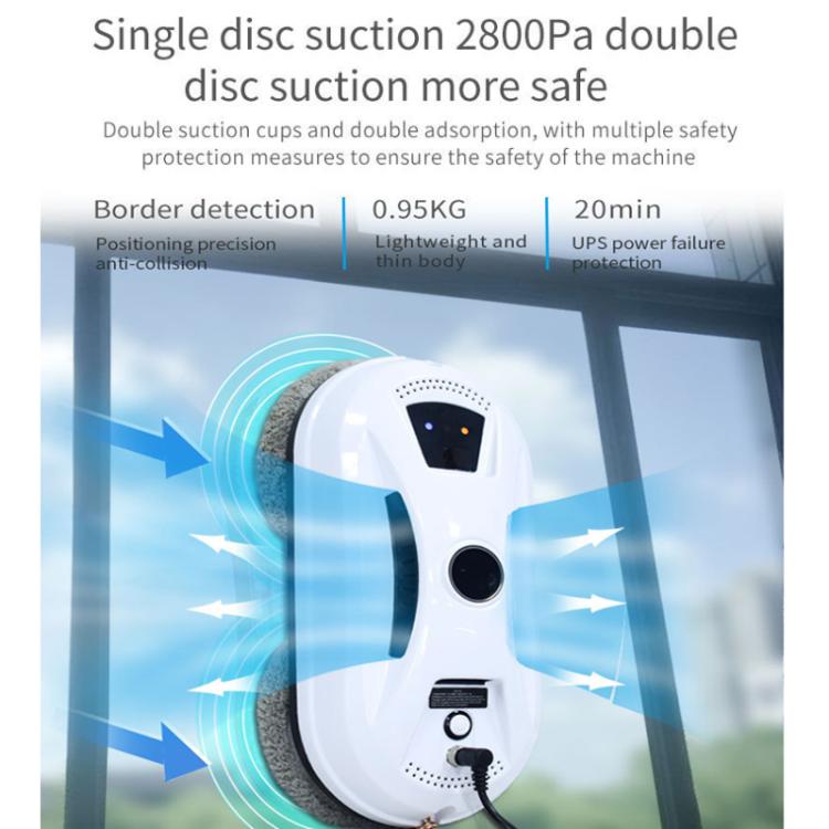 Smart Window Cleaning Robot With Dual Disk Suction Smart Path Planning With Remote Control