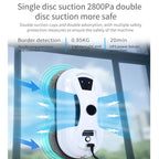 Smart Window Cleaning Robot With Dual Disk Suction Smart Path Planning With Remote Control