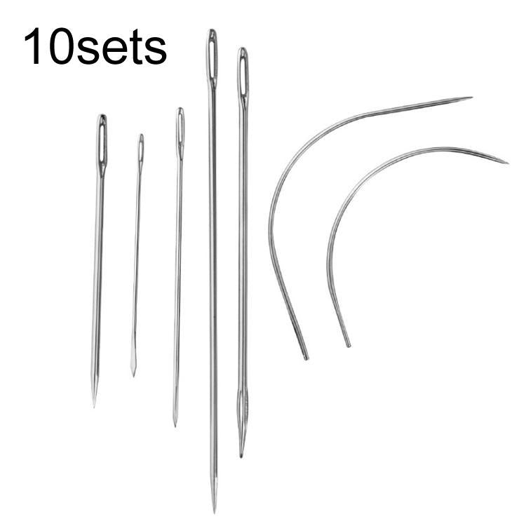 10sets Multipurpose DIY Leather Large Hole Needle Hand Sewing Kit