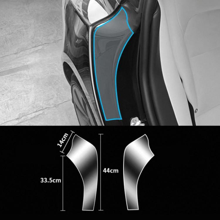 Rear Inner Door Anti-Scratch Protective Film — For Tesla Model Y Black