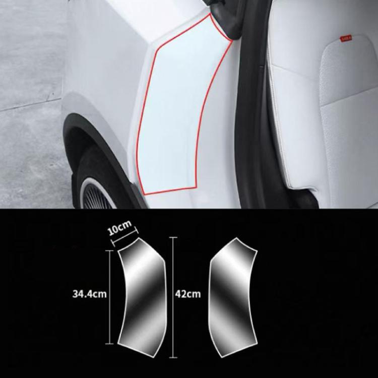 Rear Inner Door Anti-Scratch Protective Film — For Tesla Model 3 Black