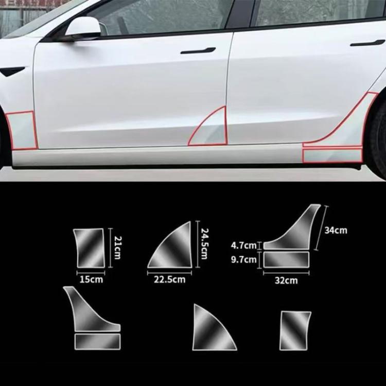 Door Protection Film — For Tesla 2024+ Model 3 Highland Front Door + Back Door