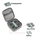 For DJI Neo 2 Drone Mini Hard Case Compact Portable Pouch with Metal Clip