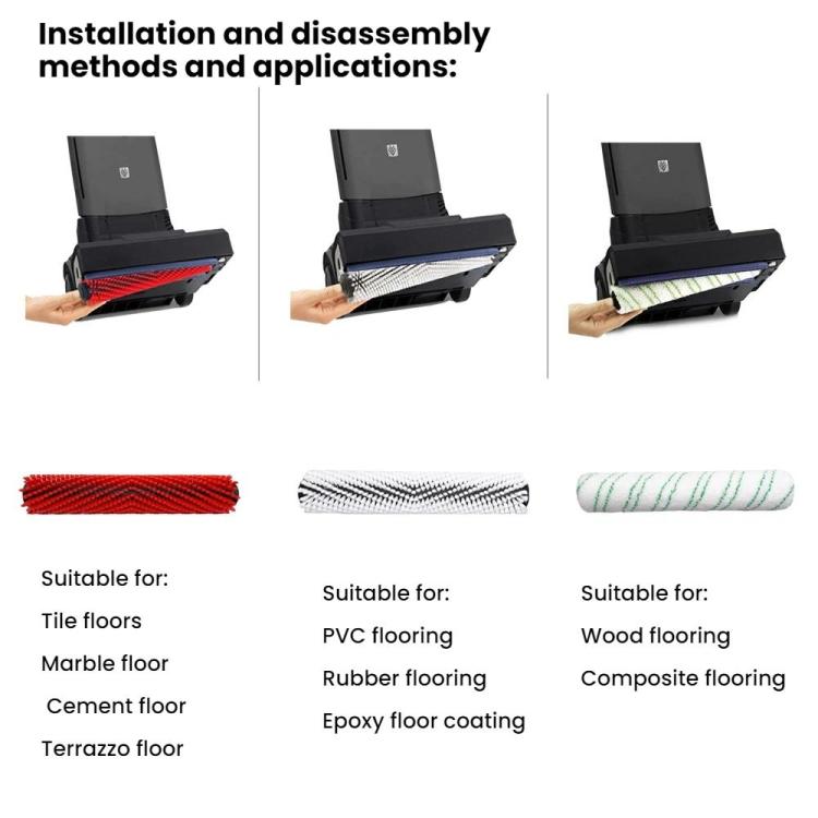 Floor Scrubber Roller Brush Replacement Part For Karcher BR30/4C