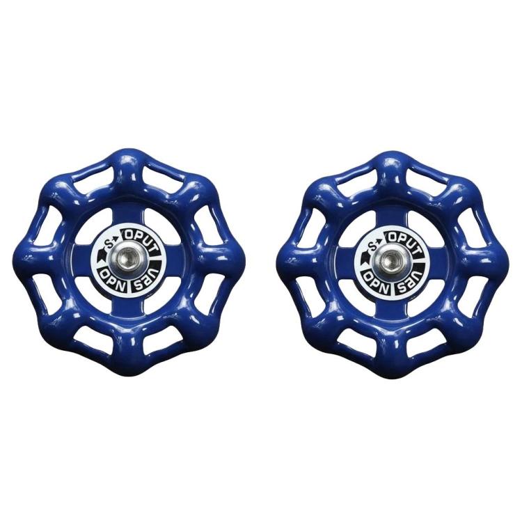 AK-52 2pcs Car Central Control Knob Sticker One-Click Start Interior Decoration Sticker — Red