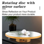 Multi-Purpose Mirror Electric Rotating Disc Battery / USB Powered Photography Live Display Stand — view 10