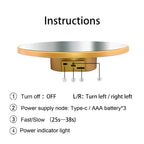 Multi-Purpose Mirror Electric Rotating Disc Battery / USB Powered Photography Live Display Stand — view 13