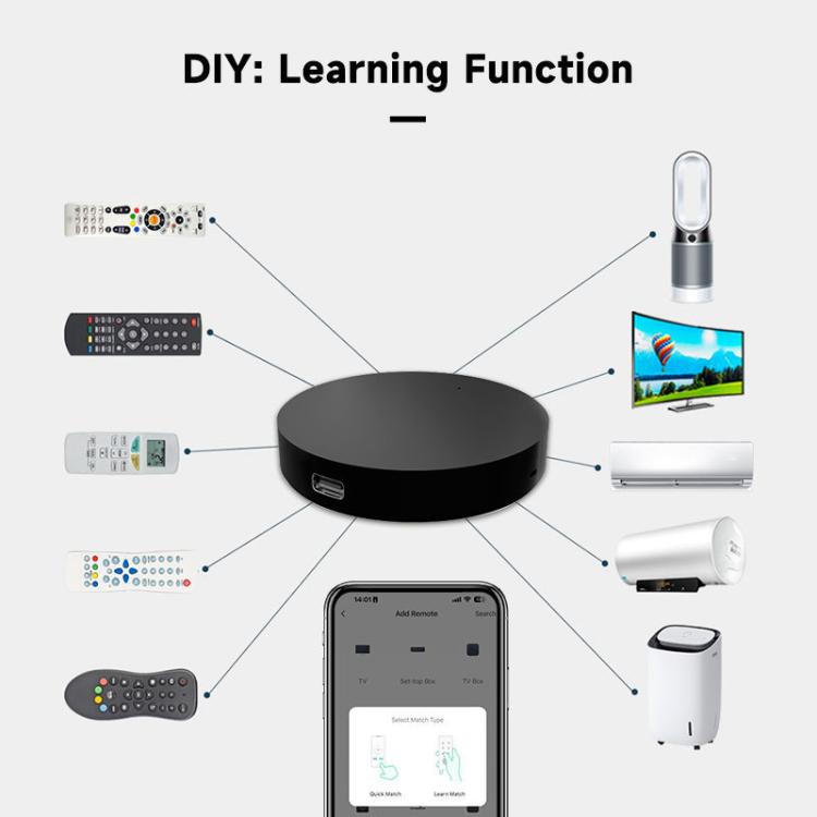 Tuya Wifi Smart Home Universal Remote Control, Support Voice Control/Mobile Phone Remote Operation