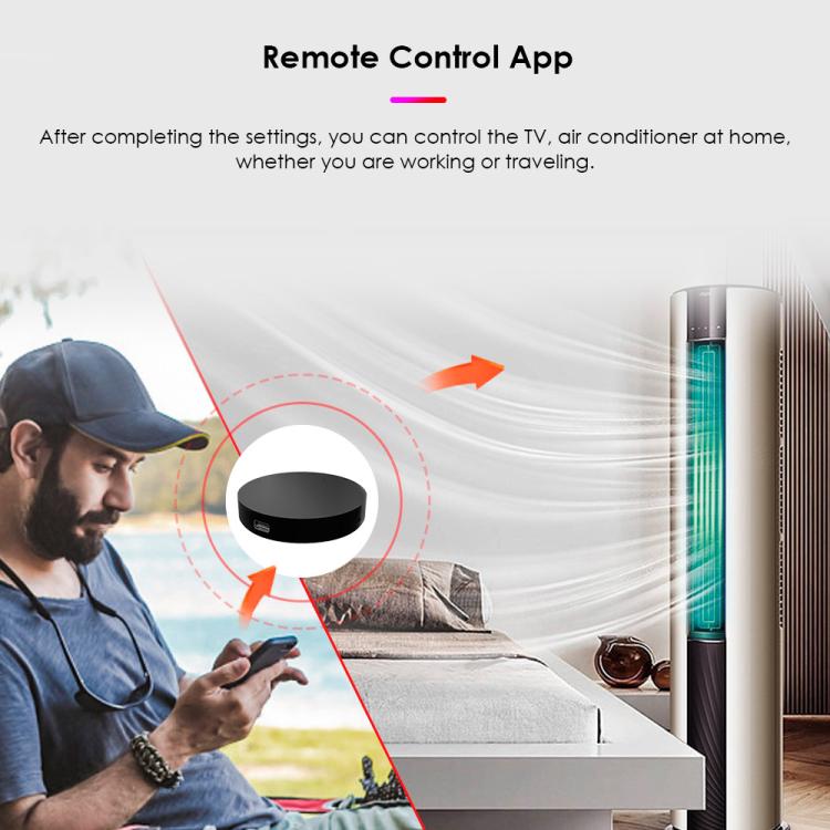 Tuya Wifi Smart Home Universal Remote Control, Support Voice Control/Mobile Phone Remote Operation