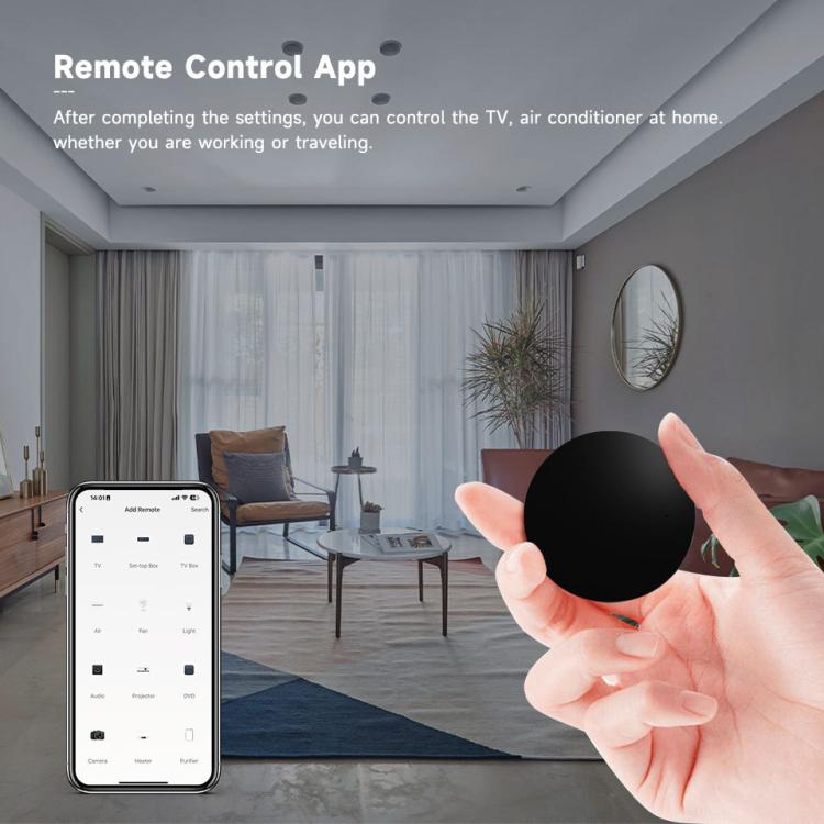 Tuya Wifi Smart Home Universal Remote Control, Support Voice Control/Mobile Phone Remote Operation