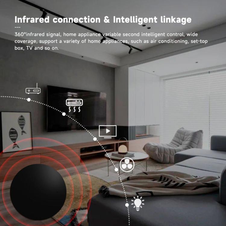 Tuya Wifi Smart Home Universal Remote Control, Support Voice Control/Mobile Phone Remote Operation