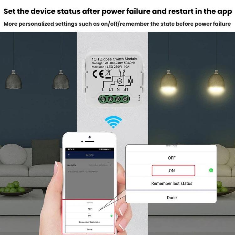 Smart On/Off Switch Voice Remote Control Remodeling Smart Switch Module