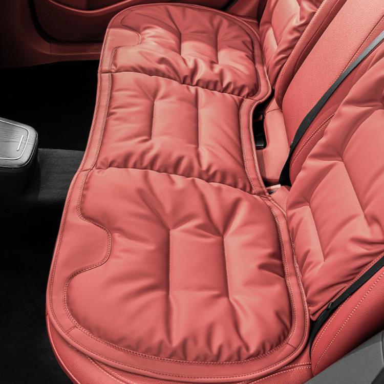Car Seat Cushion Thickened Non-Slip Front Rear Seat Cushions — Rear Seat Cushion Brown