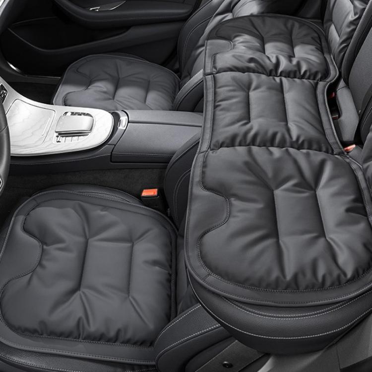 Car Seat Cushion Thickened Non-Slip Front Rear Seat Cushions — Rear Seat Cushion Red