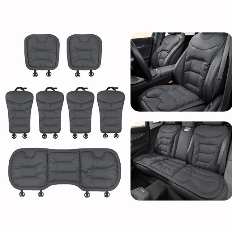 Car Seat Cushion Thickened Non-Slip Front Rear Seat Cushions — 3pcs Seat Cushion Red