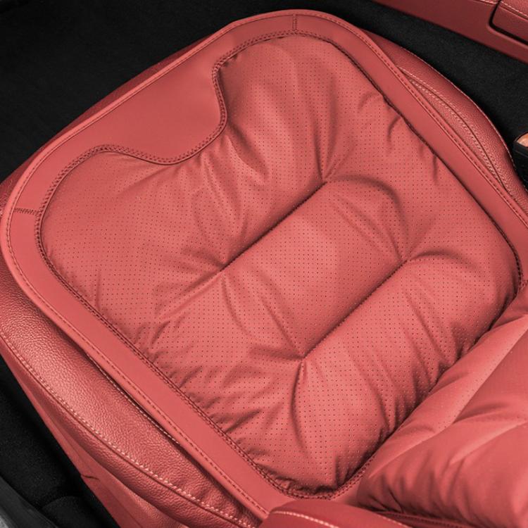 Car Seat Cushion Thickened Non-Slip Front Rear Seat Cushions — Perforated Front Seat Cushion Brown
