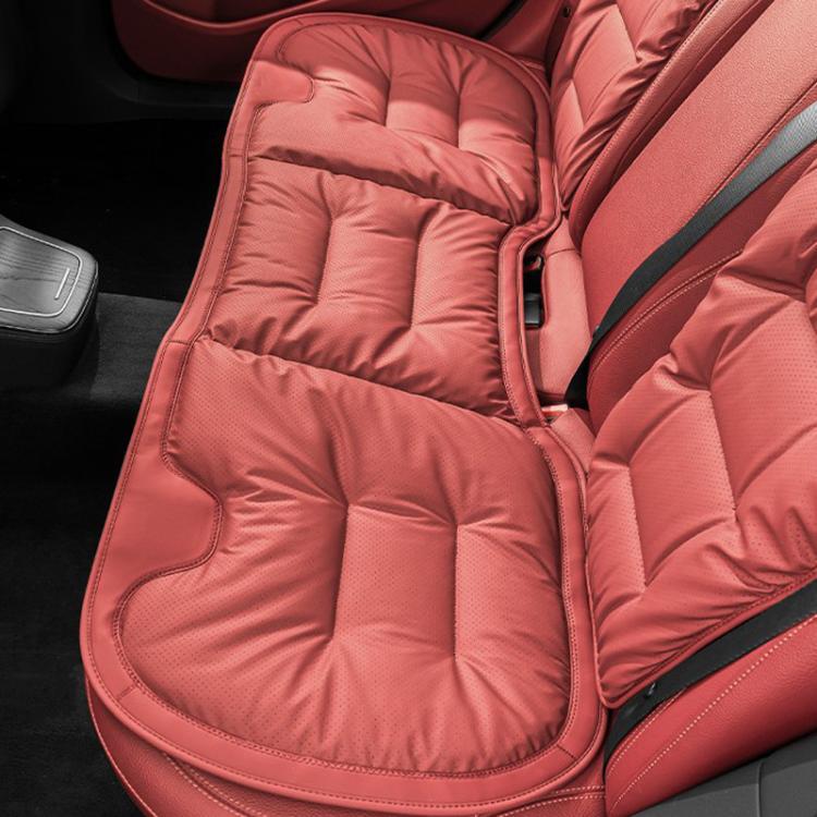Car Seat Cushion Thickened Non-Slip Front Rear Seat Cushions — Perforated Rear Seat Cushion Brown